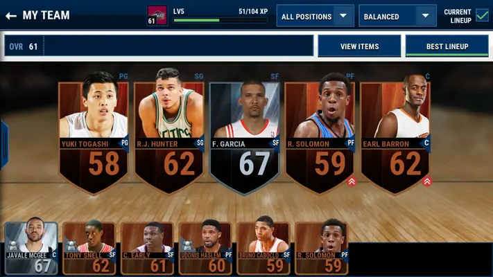 NBA LIVE Mobile android App screenshot 1